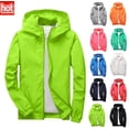 thumbnail image 1 of Xdegoge Kids Lightweight Waterproof Rain Jacket - Toddler Boys Girls Softshell Hooded Raincoat Windbreaker Outdoor Hiking Travel Size 3-12, 1 of 3