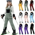 thumbnail image 1 of Xdegoge Kids Ski Bibs Girls Snow Jumpsuits Waterproof Thermal Insulated Toddler Snowpants Adjustable Straps Overalls for Cold Weather, 1 of 9