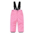 thumbnail image 1 of Xdegoge Kids Snow Pants Waterproof Windproof Insulated Boys Girls Ski Bibs Pant Winter Warm Outdoor Skiing Snowboarding Adjustable Strap Overalls 9-10Years, 1 of 3