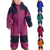 Xdegoge Kids' Snowsuit Boys' and Girls' Waterproof Jumpsuit Windproof Thermal Snow Suit for Kids Winter Ski Suit Coveralls Toddler Snow Suit One Piece Snowsuit Winter Outdoor jumpsuit (1T-15)