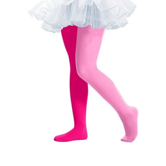 Xdegoge Kids Tights with Tutu Skirt Leggings for Girls Attached Ballet Dance Stockings Holiday Party Colorful Legging