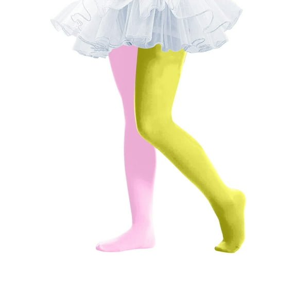 Xdegoge Kids Tights with Tutu Skirt Leggings for Girls Attached Ballet Dance Stockings Holiday Party Colorful Legging