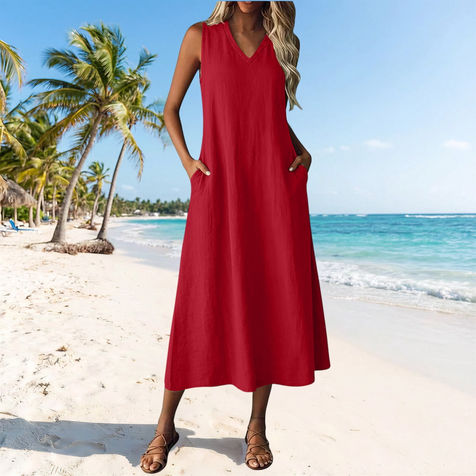 red maxi dress vacation MALI Open Back Maxi Dress in Red - Summer maxi Dress | Resort Wear