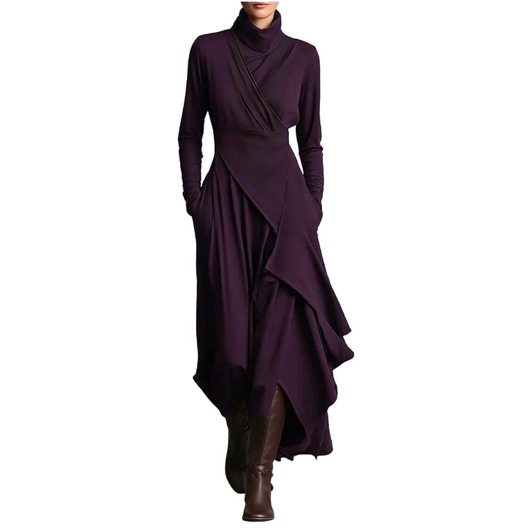 long sleeve flowy wrap dress Raindance Floral Long Sleeved Maxi Dress