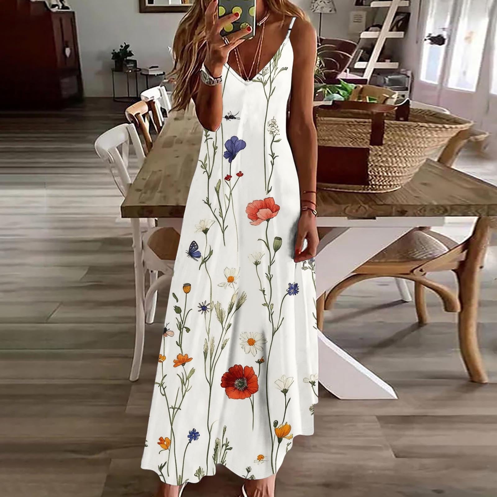 Xdegoge Maxi Dresses for Women Sleeveless V Neck Spaghetti Strap Summer Dresses Floral Print Boho Vacation Beach Dress Loose Fit Casual Plus Size Flowy Sundress Save for Later List Purchase History - Walmart.com Xdegoge Maxi Dresses for Women Sleeveless V Neck Spaghetti Strap Summer Dresses Floral Print Boho Vacation Beach Dress Loose Fit Casual Plus Size Flowy Sundress Save for Later List Purchase History - Walmart.com