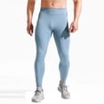 thumbnail image 1 of Xdegoge Men's Seamless Compression Tights Full-Length Stretch Fabric High-Waist Design for Running Cycling and Intense Workouts, 1 of 6