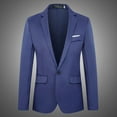 thumbnail image 1 of Xdegoge Men's Suit Jackets Trench Lapel Button Slim Fitting Blazers Suit Coat with Pockets Casual Business Fashion Stylish Clothing for Wedding Prom Party, 1 of 4