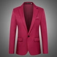 thumbnail image 1 of Xdegoge Men's Suit Jackets Trench Lapel Button Slim Fitting Blazers Suit Coat with Pockets Casual Business Fashion Stylish Clothing for Wedding Prom Party, 1 of 4