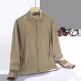 thumbnail image 1 of Xdegoge Men's Sun Protection Jacket Ultra Lightweight Long Sleeve Cooling Coat Stand Collar Full Zip Skin Coat Breathable Mesh Ventilation Running Cycling Windbreaker, 1 of 4