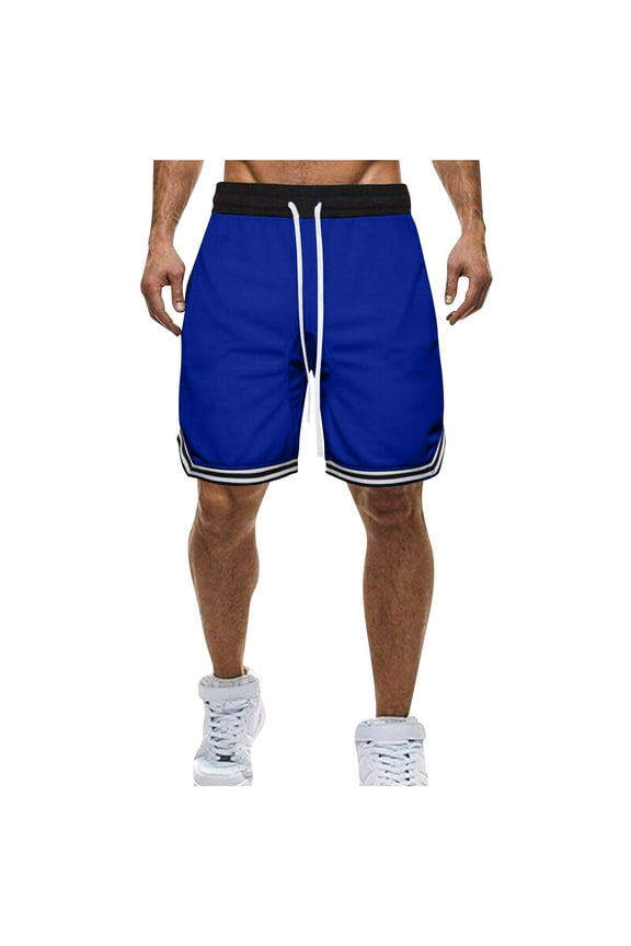 Mens Basketball Shorts Plus Size Breathable Lightweight Shorts Casual Summer Running Athletic Gym Workout Shorts with Pockets Blue 4Xl Pantalones Cargo Para Hombres ofertas En