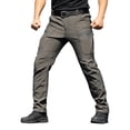 thumbnail image 1 of Xdegoge Mens Ski Pants Waterproof Insulated Fleeced Cargo Pant Button Fly Mid Rise Straight Leg Bottoms Warm Outdoor Sportswear for Hiking Skiing Climbing, 1 of 4