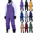 thumbnail image 1 of Xdegoge Mens Snow Bibs Ski Pants Softshell Waterproof Insulated Snowboarding Overalls Winter Snowpants, 1 of 9