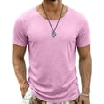 thumbnail image 1 of Xdegoge Mens Wide Scoop Neck Short Sleeve T Shirt Solid Muscle Fit Casual Summer Beach Vacation Soft Breathable Pullover Athletic Gym Loungewear Workout Tops Tees Shirts, 1 of 7