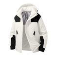 thumbnail image 1 of Xdegoge Mens Winter Ski Jacket Waterproof Windproof Snow Coat Warm with Removable Hooded and Zipper Pockets Outerwear for Hiking Snowboarding, 1 of 7