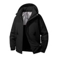 thumbnail image 1 of Xdegoge Mens Winter Ski Jacket Waterproof Windproof Snow Coat Warm with Removable Hooded and Zipper Pockets Outerwear for Hiking Snowboarding, 1 of 7