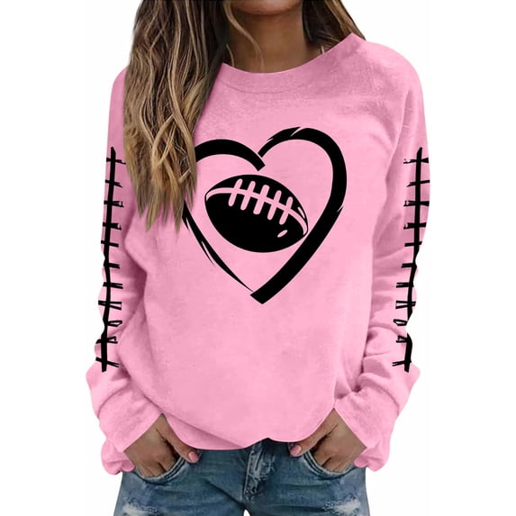 Xdegoge Mock Neck Tops for Women Sweatshirt Casual Sweaters Long Sleeve Shirts Long Sleeve Pullover Top Oversized Shirt Basic Slouchy Clothes 2025 CorpiñOs Para Mujer Pink L
