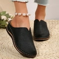 thumbnail image 1 of Xdegoge Mules for Women Embossed Pattern Wedge Heel Closed Toe Open Back Slip on Clogs Casual Summer Walking Slides Lightweight Breathable Outdoor Travel Footwear, 1 of 9