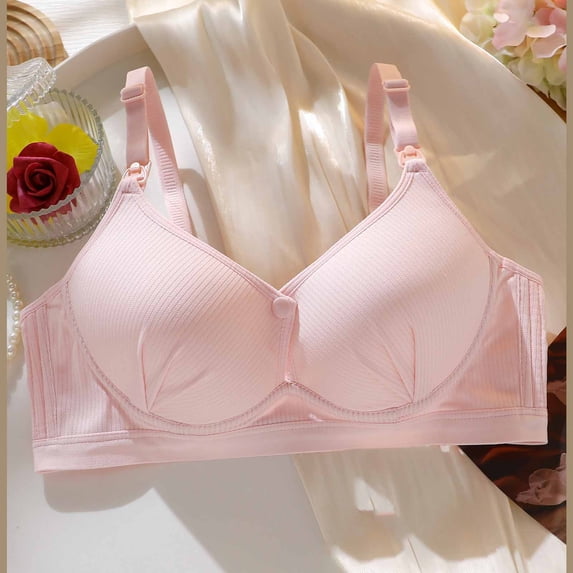 Xdegoge Nursing Bras for Breastfeeding with Support No Underwire Full Coverage Soft Bra Adjustable Strap Lifting Wireless Breathable Everyday Brassiere