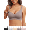 thumbnail image 1 of Xdegoge Nursing Bras for Breastfeeding No Underwire Seamless Comfortable Maternity Bras Wireless Full Coverage Support Pregnancy Soft Bralette, 1 of 7