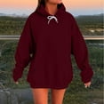 thumbnail image 1 of Xdegoge Oversized Hoodies for Women Long Sleeve Drop Shoulder Solid Color Athletic Sweatshirt Casual Baggy Basic Drawstring Hoodie with Pocket 2025 Winter Y2K Tops, 1 of 5