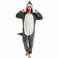thumbnail image 1 of Xdegoge Plus Size Adult Onesie Pajamas Women Fuzzy Fleece Cute Jumpsuit Hooded Zip Up Funny Christmas Sleepwear Pjs Lounge One Piece Winter Clothes, 1 of 4