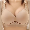 thumbnail image 1 of Xdegoge Plus Size Bras for Women No Underwire Seamless Bra Anti Sagging Push Up Bra Thin Comfy 2025 Everyday Bra Underwear Khaki L Sujetadores Sin Varillas Para Mujer, 1 of 4