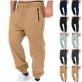 thumbnail image 1 of Xdegoge Plus Size Mens Cargo Pants Elastic Waist Drawstring Jogger Casual Cozy Soft Trousers Loose Workout Lounge Pant Fall Winter Lightweight Sweatpants with Pockets, 1 of 9