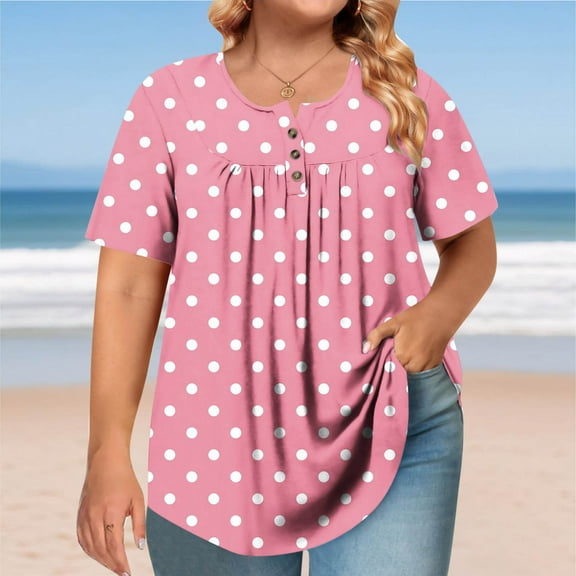 Xdegoge Ladies Tops Plus Size Short Sleeve Crewneck T Shirts Striped Summer Fashion Tunic Tops Loose Fit Dressy Casual Blouses Workout Y2K Tee Shirts Ropa Mujer