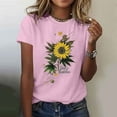 thumbnail image 1 of Xdegoge Sales Or Clearance T Shirts for Women Short Sleeve Summer Tops Floral Graphic Tees Casual Tunic Cute T-Shirt Loose Fit Crew Neck Blouses Plus Size Basic Shirts ,Tracking My Recent Order, 1 of 5