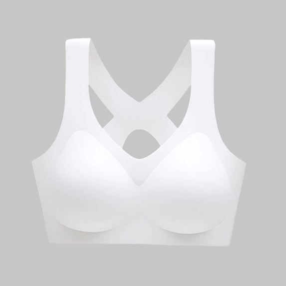 Xdegoge Seamless Bras for Women Wireless Soft Supportive Training Racerback Comfort Sports Bra No Underwire Yoga Running Bralettes with Removable Pads