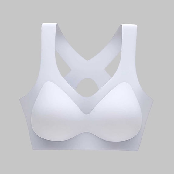Xdegoge Seamless Bras for Women Wireless Soft Supportive Training Racerback Comfort Sports Bra No Underwire Yoga Running Bralettes with Removable Pads