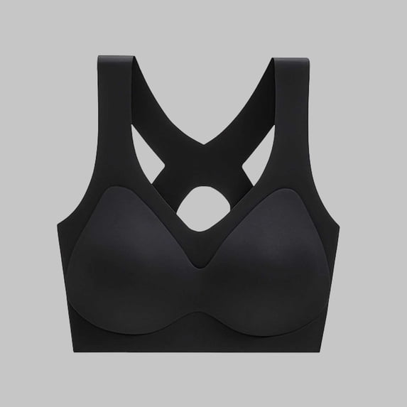 Xdegoge Seamless Bras for Women Wireless Soft Supportive Training Racerback Comfort Sports Bra No Underwire Yoga Running Bralettes with Removable Pads