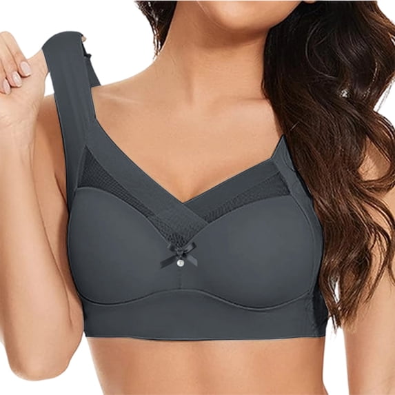 Xdegoge Seamless Pullover Bras for Women with Support and Lifting No Underwire Push Up Bralettes Wireless Stretch Comfortable Full Coverage Padded Bra
