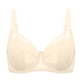 thumbnail image 1 of Xdegoge Sheer Mesh Unlined Bra for Women Underwire Support Full Coverage Bralette with Delicate Polka Dot Pattern Elegant Lightweight Breathable Everyday Underwear, 1 of 6