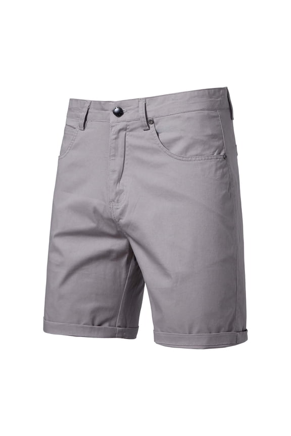 Shorts for Men Adjustable Waisted Button Bermuda Casual Loose Formal Cargo Short Pants Fashion Solid Color Summer Wear With Multi Pockets