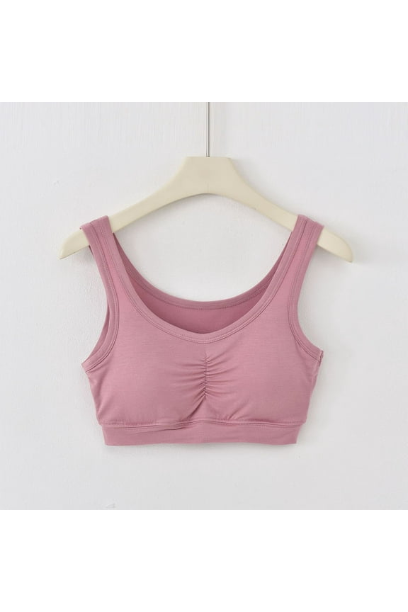 Sleeping Bras for Women No Underwire Seamless Bra Comfortable Push Up Lounge Bras Anti Sagging Underoutfit Sleep Bras Pink M Sujetadores Sin Varillas Para Mujer