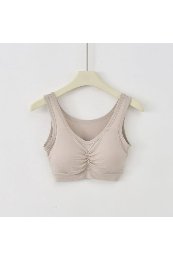 Sleeping Bras for Women No Underwire Seamless Bra Comfortable Push Up Lounge Bras Anti Sagging Underoutfit Sleep Bras White M Sujetadores Sin Varillas Para Mujer