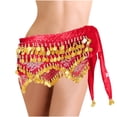 thumbnail image 1 of Xdegoge Sparkly Skirt for Women Sequins Tassel Hip Scarf Belly Dance Carnival Party Fringed Mini Skirts Festival Dancing Performance Glitter Costume, 1 of 4