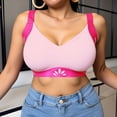 thumbnail image 1 of Xdegoge Sports Bras for Women Plus Size Full Coverage High Support Bra Seamless Liftup Athletic Brassiere Daily Cozy Adjustable Straps Underwear for Yoga, Running, 1 of 7
