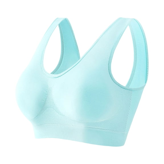 Xdegoge Sports Bras for Women Plus Size Wireless Bra Seamless Stretch Fabric Full Coverage High Support Underwear Ideal for Yoga Workout Activewear