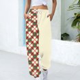 thumbnail image 1 of Xdegoge Sweatpants Women Baggy Loose Fit High Waisted Drawstring Elastic Waist Printed Pants Workout Gym Sweatpants Fashion Track Pants with Pockets Fashion Outfits Joggers Pantalones Multicolor S, 1 of 6