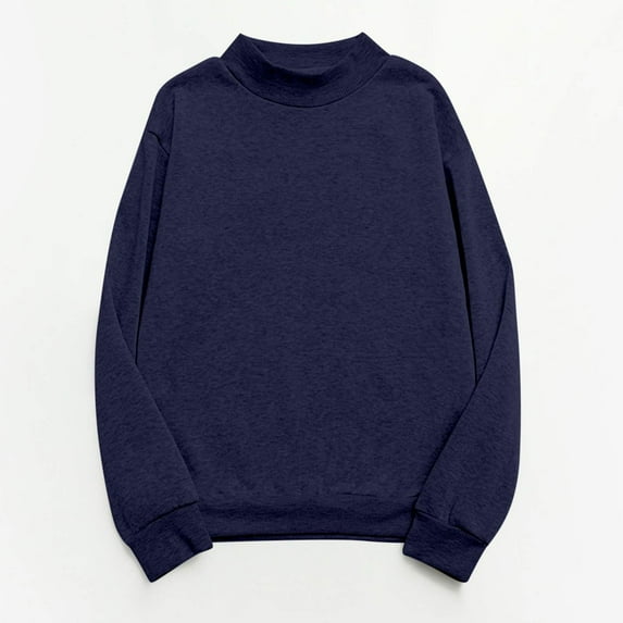 Xdegoge Sweatshirts for Women Long Sleeve Crew Neck Fall Tops Loose Casual Pullover Shirts Solid Color Soft Comfy Sweaters Lounge Warm Basic Sweatshirts Save for Later List Add To My Order Today