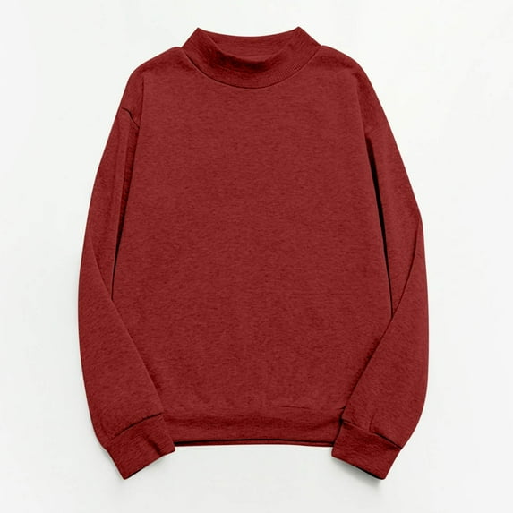 Xdegoge Sweatshirts for Women Long Sleeve Crew Neck Fall Tops Loose Casual Pullover Shirts Solid Color Soft Comfy Sweaters Lounge Warm Basic Sweatshirts Orders Placed By Me Add To My Order Today