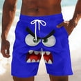 thumbnail image 1 of Xdegoge Swim Trunks for Men Quick Dry Board Shorts with Drawstring Funny Angry Monster Face Graphic Beach Shorts Novelty Bathing Suits for Summer Beach Vacation, 1 of 5