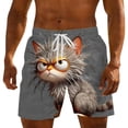 thumbnail image 1 of Xdegoge Swim Trunks for Men Quick Dry Funny 3D Animal Print Board Shorts with Elastic Waist and Drawstring Novelty Graphic Beach Vacation Bathing Suits Casual Summer Shorts, 1 of 3