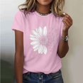 thumbnail image 1 of Xdegoge T Shirts for Women Graphic Under 10 Short Sleeve Crewneck Shirts Floral Summer Casual Tops Tunic Loose Fit Tees Soft Comfy Blouses Orders Placed My Recent Orders Placed, 1 of 5