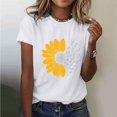 thumbnail image 1 of Xdegoge T Shirts for Women Graphic Under 10 Short Sleeve Crewneck Shirts Floral Summer Casual Tops Tunic Loose Fit Tees Soft Comfy Blouses Purchase History Buy Again, 1 of 5