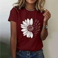 thumbnail image 1 of Xdegoge T Shirts for Women Graphic Under 10 Short Sleeve Crewneck Shirts Floral Summer Casual Tops Tunic Loose Fit Tees Soft Comfy Blouses My Purchase History Buy Again, 1 of 5