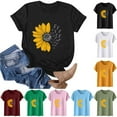 thumbnail image 1 of Xdegoge T Shirts for Women Graphic Under 10 Short Sleeve Crewneck Shirts Floral Summer Casual Tops Tunic Loose Fit Tees Soft Comfy Blouses Returns Online Orders Purchases / History, 1 of 5
