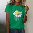 thumbnail image 1 of Xdegoge T Shirts for Women Graphic Under 10 Short Sleeve Crewneck Shirts Floral Summer Casual Tops Tunic Loose Fit Tees Soft Comfy Blouses Sales Or Online Order History, 1 of 5